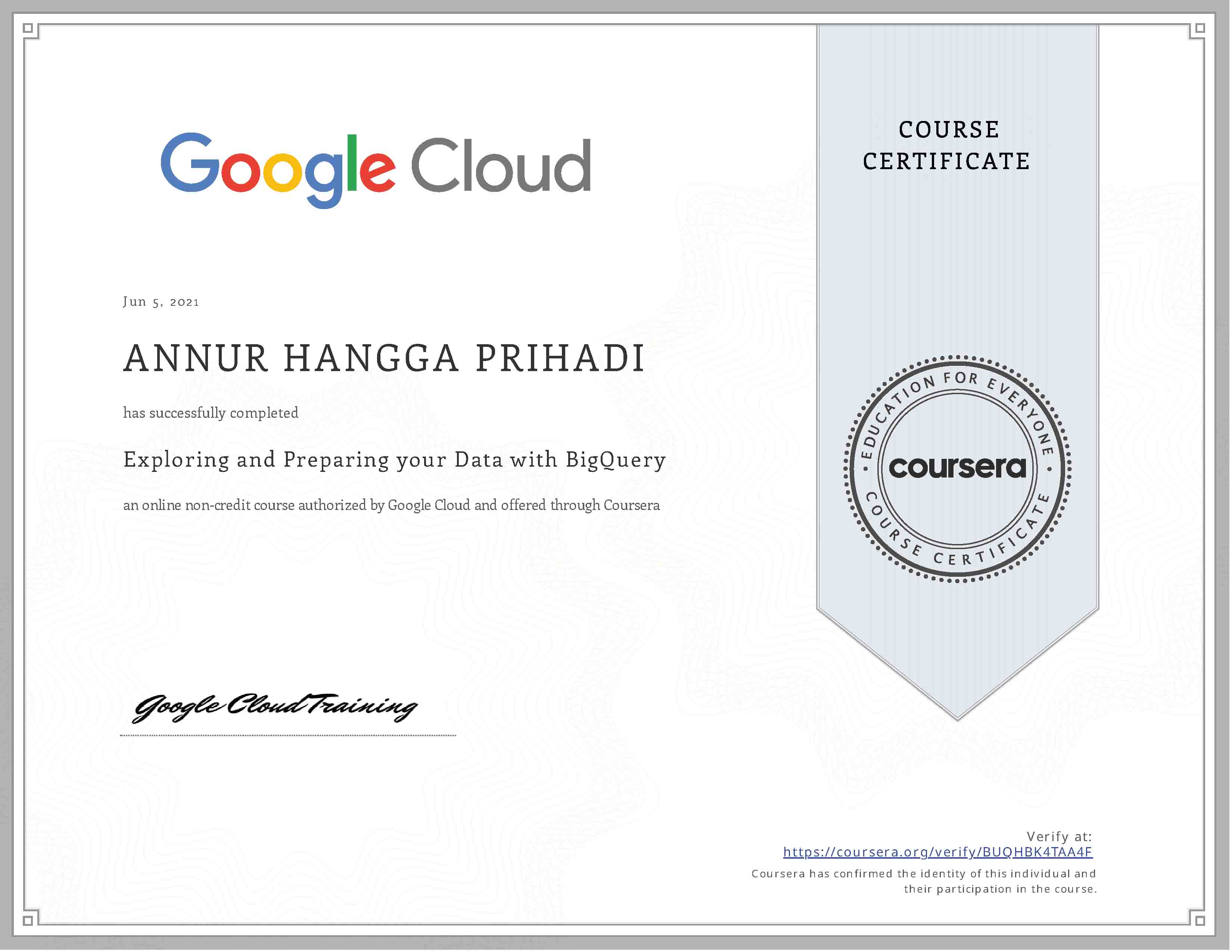 Exploring ​and ​Preparing ​​Data with BigQuery